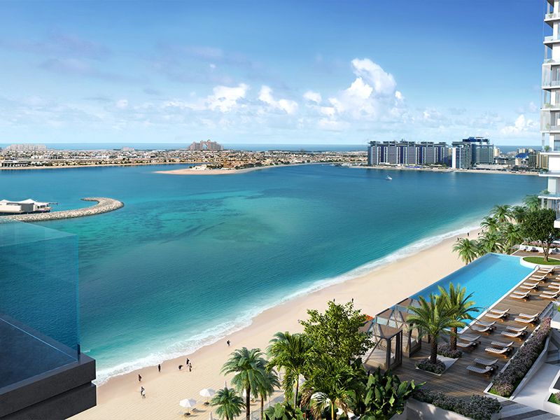 emaar beachfront ausblick