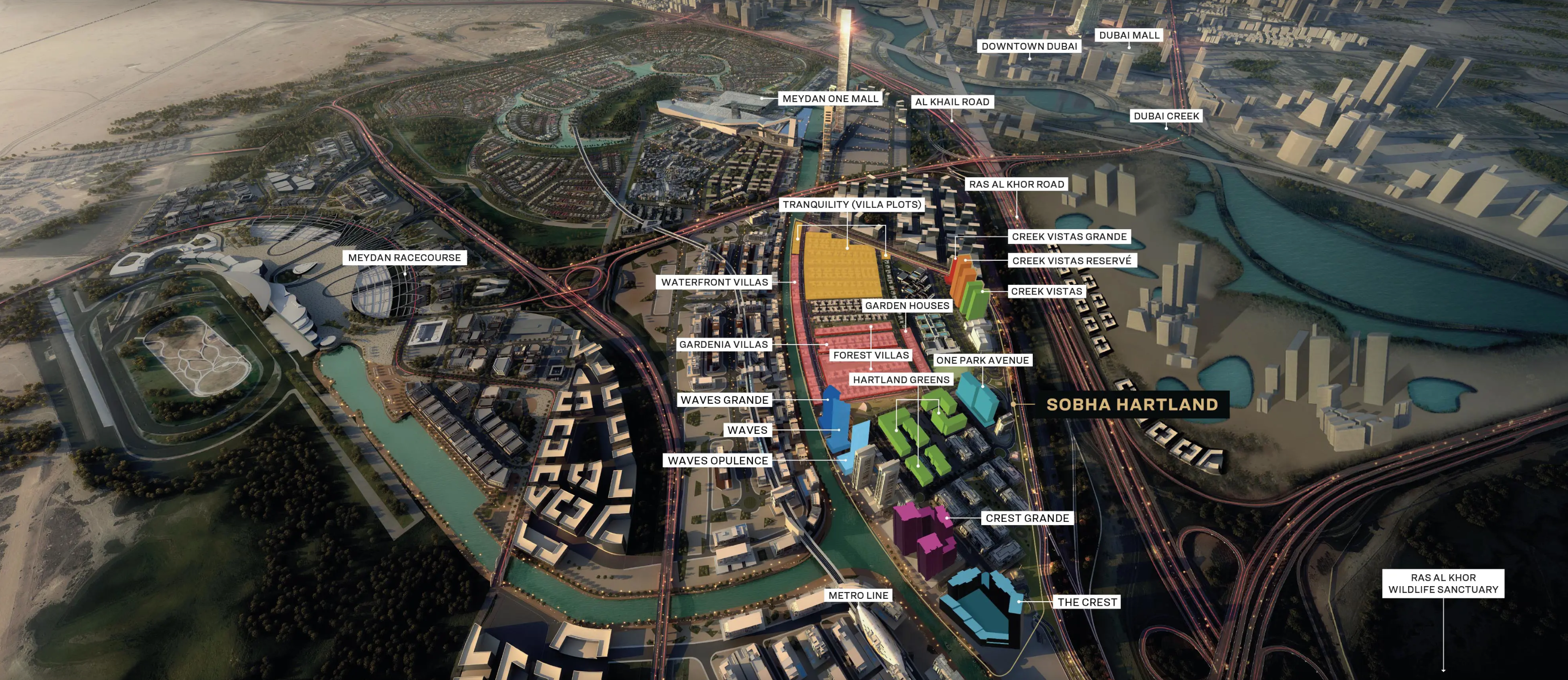 sobha hartland location map