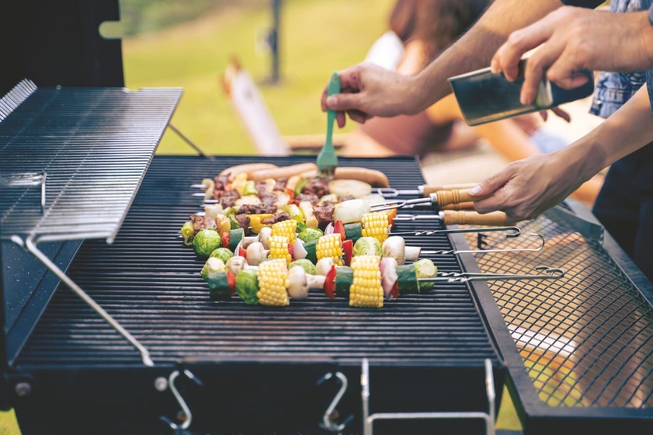 the crestmark bbq area