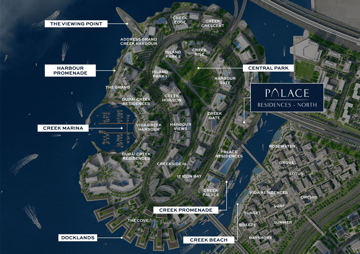 palace north residences map
